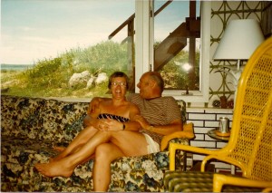 Here's mom and dad at their lake cabin in the 1970s. Two weeks before she died, we got a recording of mom talking about fun times at Lake McConoughy. 